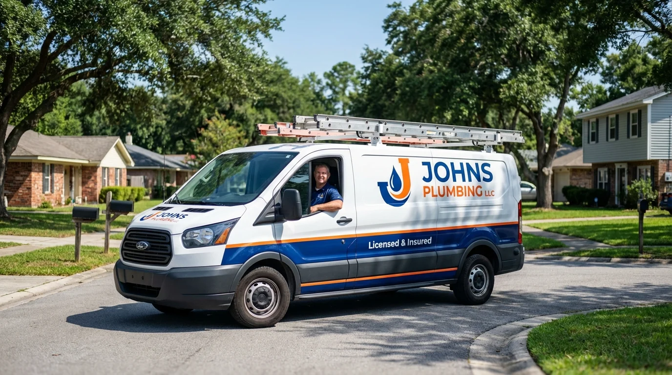 Johns Plumbing LLC service van in Lake Stevens, WA