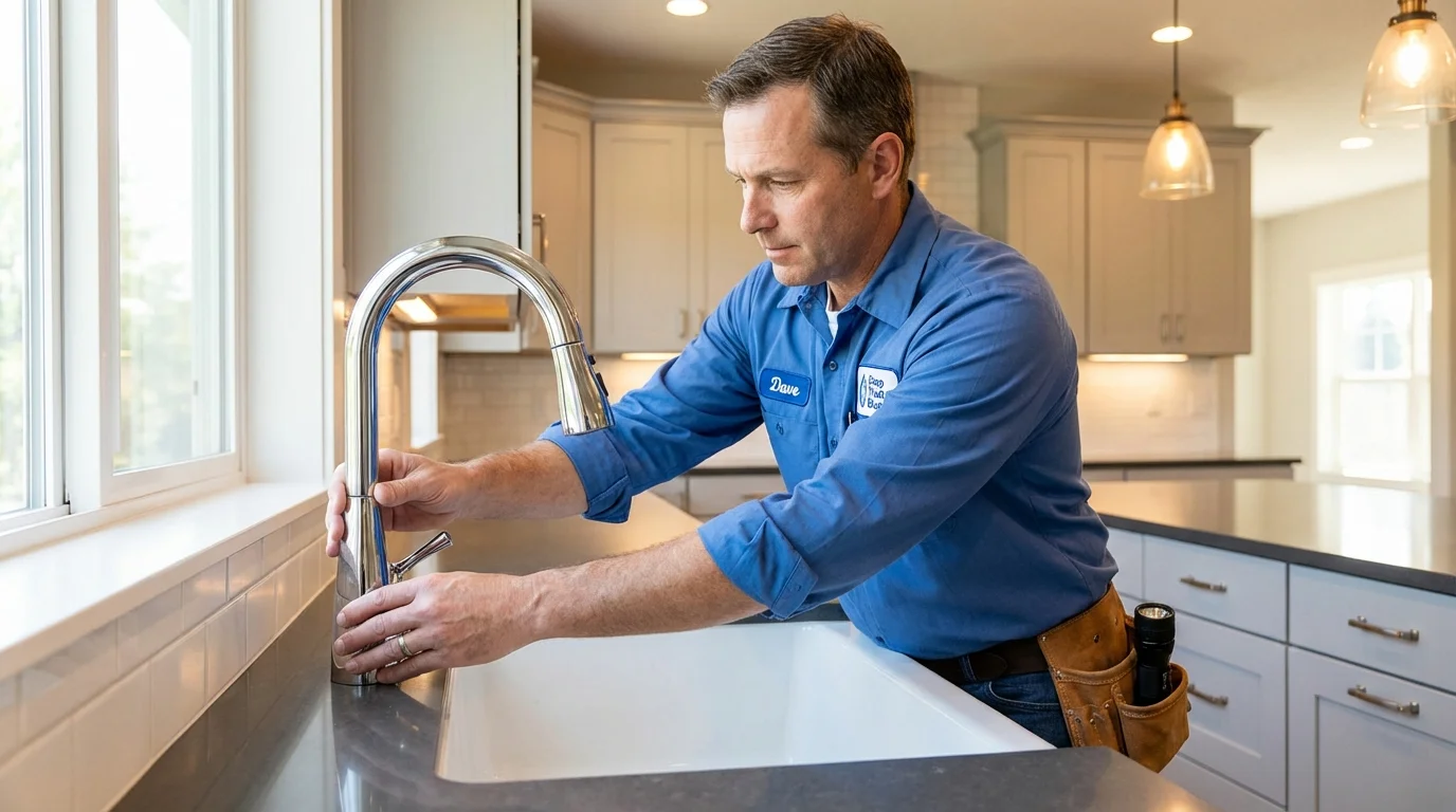 Kitchen faucet installation by Johns Plumbing LLC in Lake Stevens