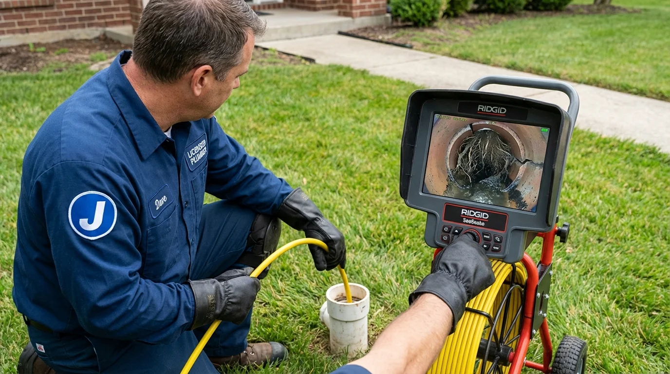 Sewer camera inspection being performed by Johns Plumbing LLC in Lake Stevens